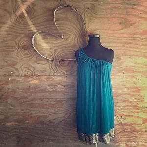 One shoulder dress by Velvet EUC